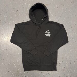 Anti Social Social Club Vintage Hoodie Small Black Original Run 2015 100% cotton